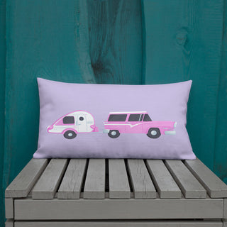 Gone Camping Teardrop Trailer Premium Pillow