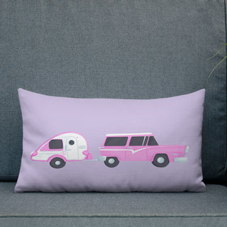 Gone Camping Teardrop Trailer Premium Pillow