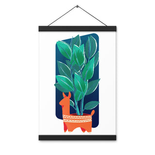 Poster with hangers