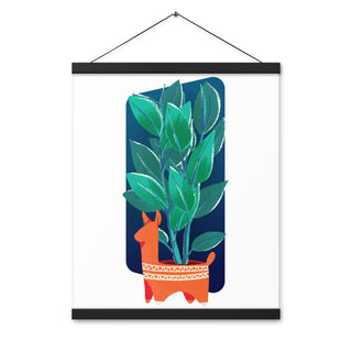 Poster with hangers