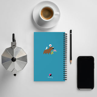 Happy Cappy Spiral notebook